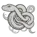 Fibonacci Snake Protein tattoo design idea