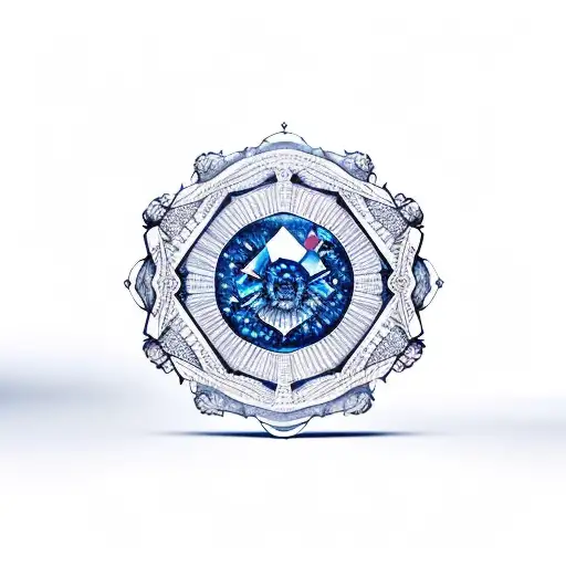 Diamond tattoo design idea