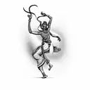 Nataraja dancing tattoo design idea