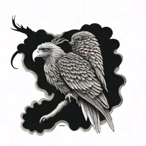 leg sleeve - wedge tail eagle, moon, king cobra & 2 eastern brown snakes, tiger, horse & monkey.  tattoo design idea