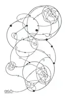 connection of minds connected tattoo design idea