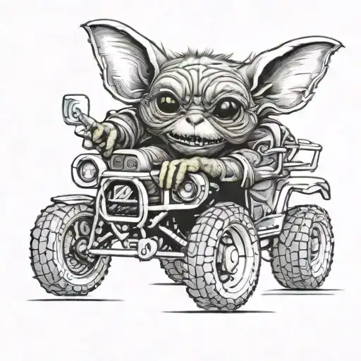 Gremlin and G wagon  tattoo design idea