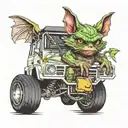 Gremlin and G wagon  tattoo design idea