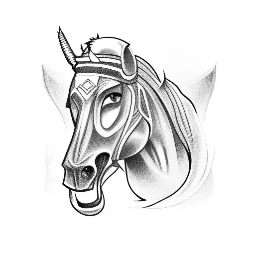 Colts football  tattoo design idea