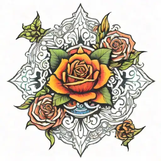 444 tattoo design idea