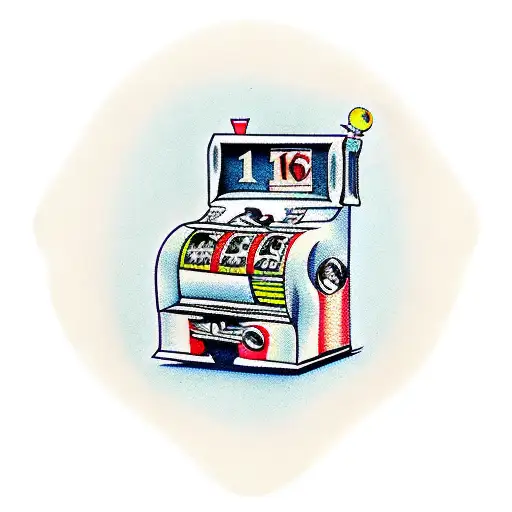 slot machine 1 0 6 tattoo design idea