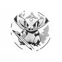 pokemon dating a digimon tattoo design idea