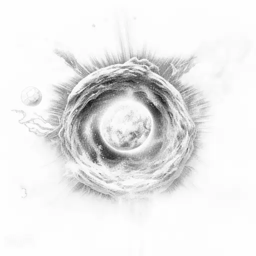 supernova tattoo design idea