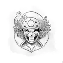 one piece luffy tattoo design idea