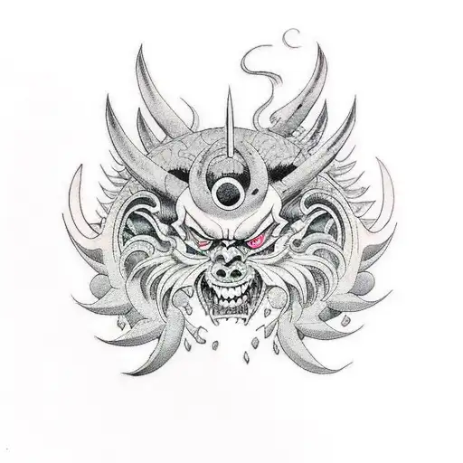 Nico Robin demon form  tattoo design idea