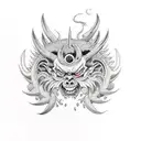 Nico Robin demon form  tattoo design idea