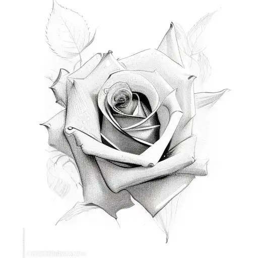  "more today than yesterday" as the stem of a rose tattoo design idea