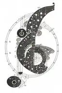 The circle of fifths organizes pitches in a sequence of perfect fifths, generally shown as a circle with the pitches (an tattoo design idea