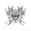 patchwork underworld tattoo design idea