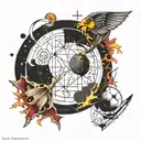 math formulas science universe  tattoo design idea