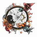 math formulas science universe  tattoo design idea