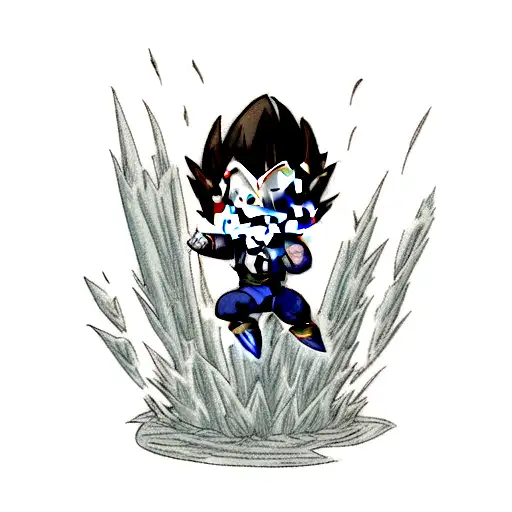 Dragonball Vegeta Trespass into the domain of the gods  tattoo design idea