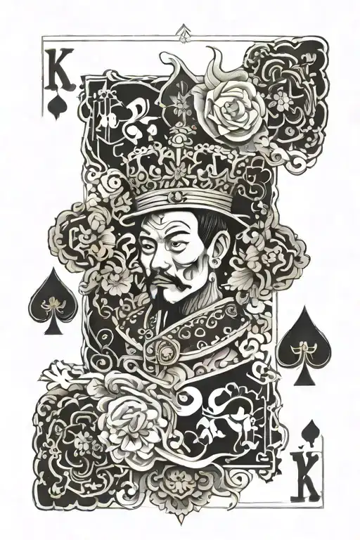 King of Spades tattoo design idea