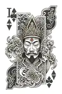King of Spades tattoo design idea