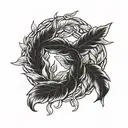 laurel wreath tattoo design idea