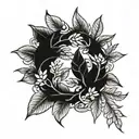 laurel wreath tattoo design idea