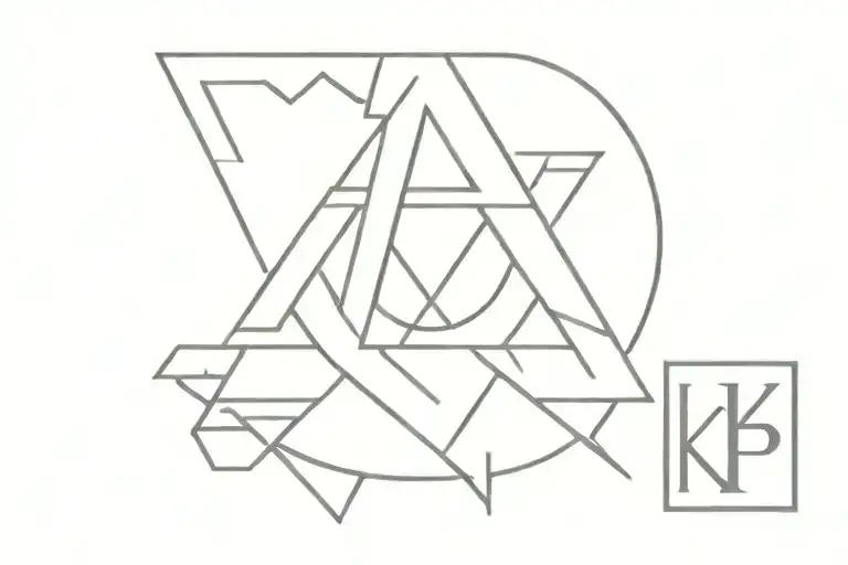 kappa alpha psi logo tattoo design idea