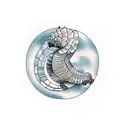 Create a captivating tattoo featuring a pangolin playing the piano tattoo design idea