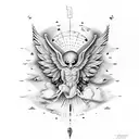 Icarus tattoo design idea