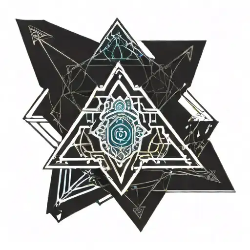 Hamsa and Triquetra Tattoo tattoo design idea