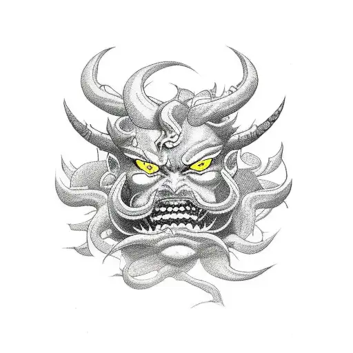 meliodas demon form tattoo design idea