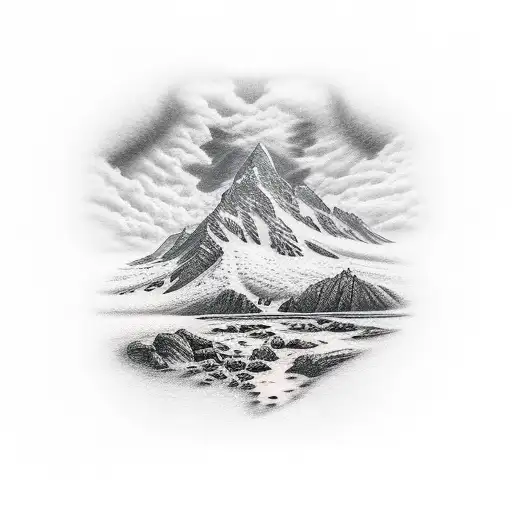 mountain creek tattoo design idea