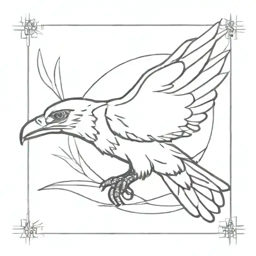 buzzard tattoo design idea