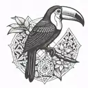 toucan tattoo design idea