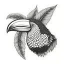 toucan head tattoo design idea