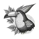 toucan head tattoo design idea