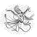 A graceful dancer expressing joy and passion through movement tattoo design idea