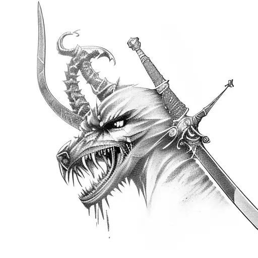 Sword the witcher 3 tattoo design idea