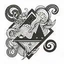 god is greater than the highs and the lows tattoo design idea