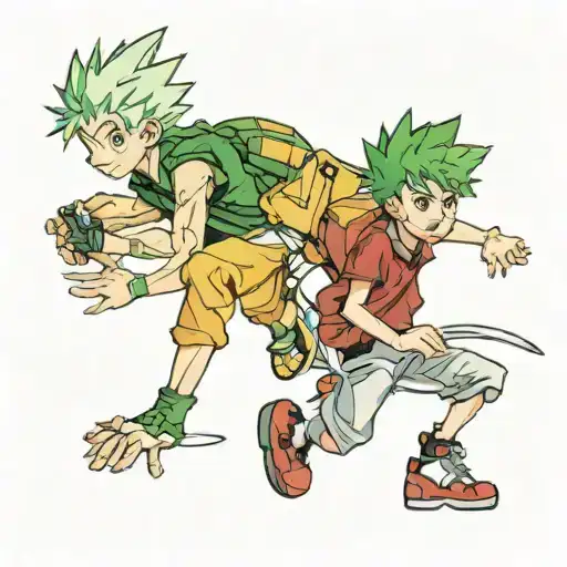 gon and killua tattoo design idea