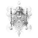 marcus aurelius ocean tattoo design idea