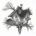 Baba Yaga tattoo design idea