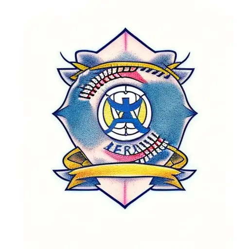 memorial tattoo for my friend avery who passed away at 17 who loved atlanta braves baseball tattoo design idea