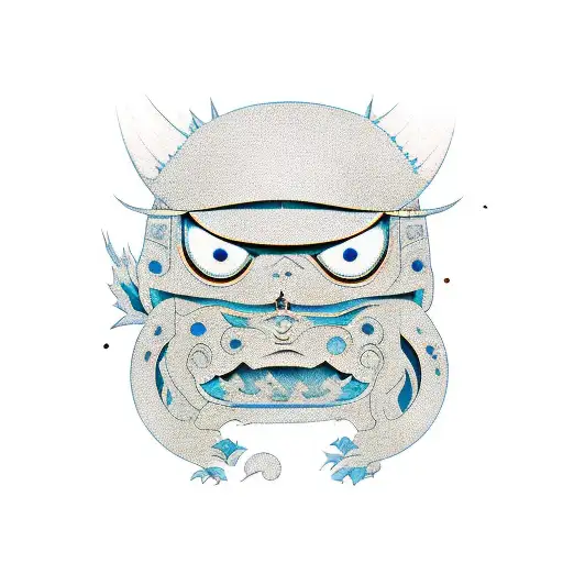 Teenage boy, short, black hair with blue highlights, dark eyes, introverted, likes computer, has mental health issues af tattoo design idea