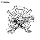 Teenage mutant ninja turtle, Raphael  tattoo design idea