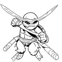 Teenage mutant ninja turtle, Raphael  tattoo design idea