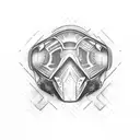 capacete motocross tattoo design idea