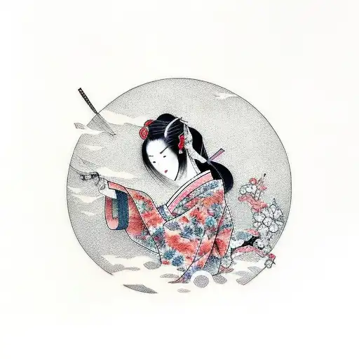 waifu tattoo design idea