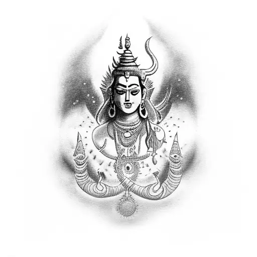 mahadev  tattoo design idea