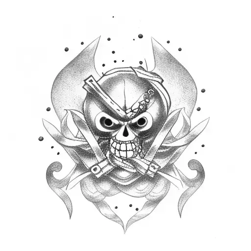 corazon one piece tattoo design idea