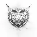 corazon one piece tattoo design idea